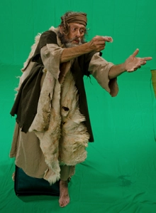Actor Brian Worthington in the role of Elijah